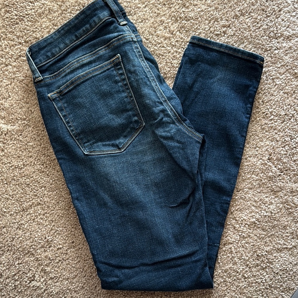 Lucky Brand Blue Skinny Jeans with Faded Wash - Picture 3 of 3
